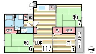 神戸駅 バス8分  天王谷下車：停歩1分 2階の物件間取画像